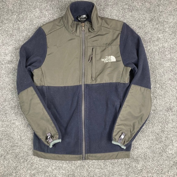 The North Face Other - The North Face Fleece Jacket Kids Size 10 Gray Blue Full Zip Outdoor Warm